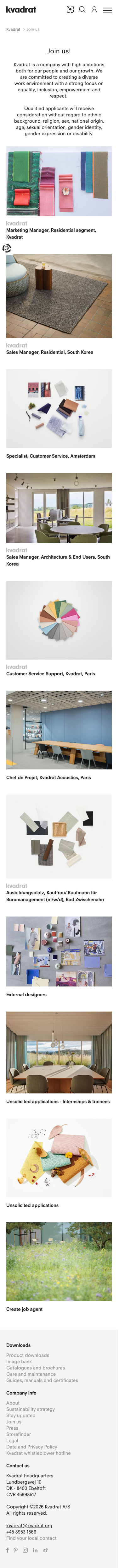 Kvadrat Dk - mobile full page