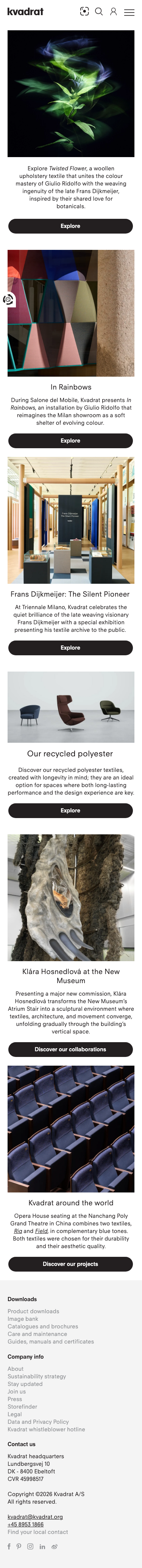 Kvadrat Dk - mobile full page