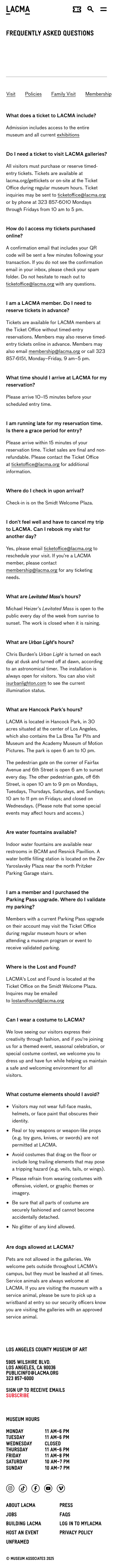 Lacma - mobile full page