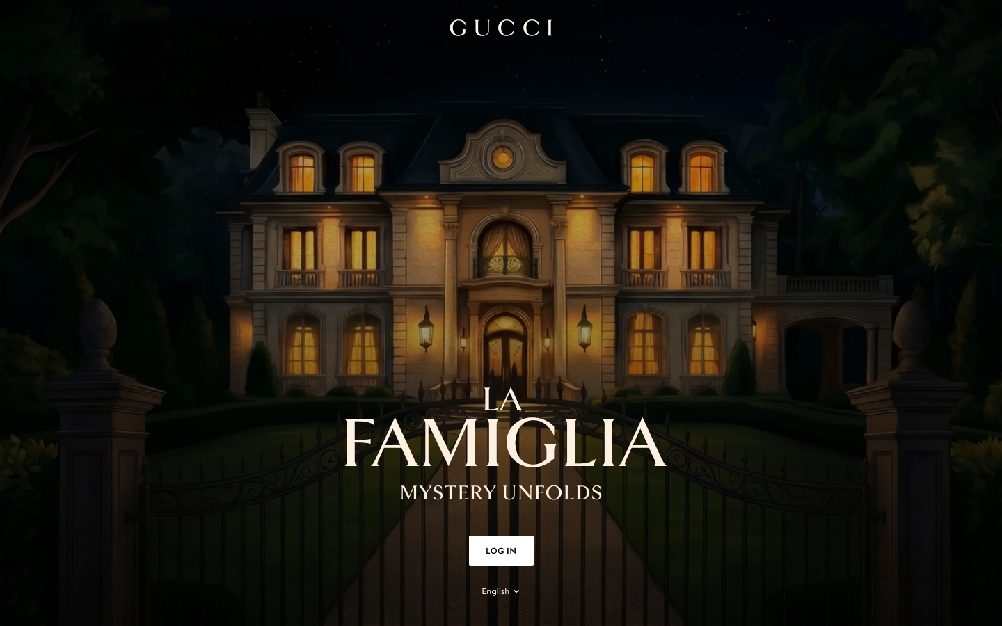 Home | Gucci La Famiglia - full page scroll