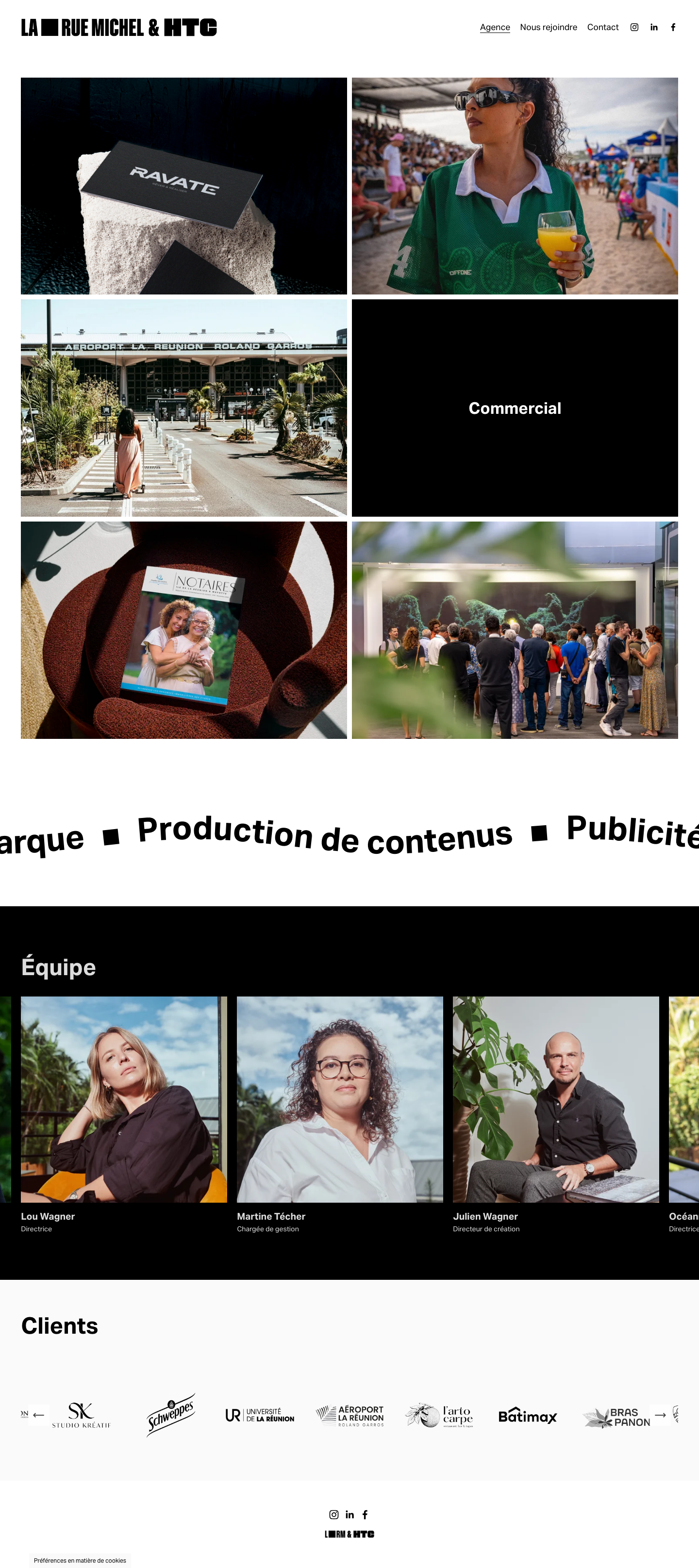 La rue Michel & HTC - Les bonnes agences de pub - full page scroll