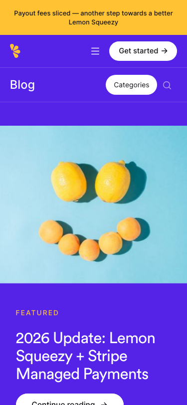 Lemonsqueezy — Blog - mobile