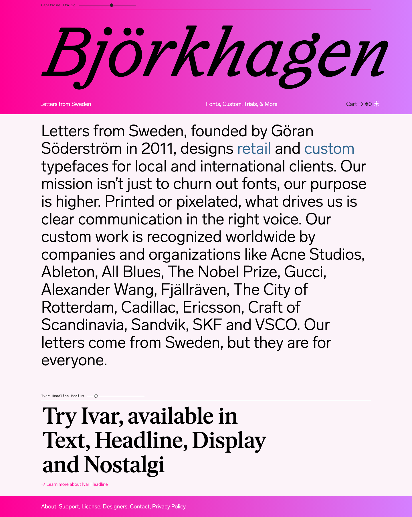 Lettersfromsweden Se — About - full page scroll