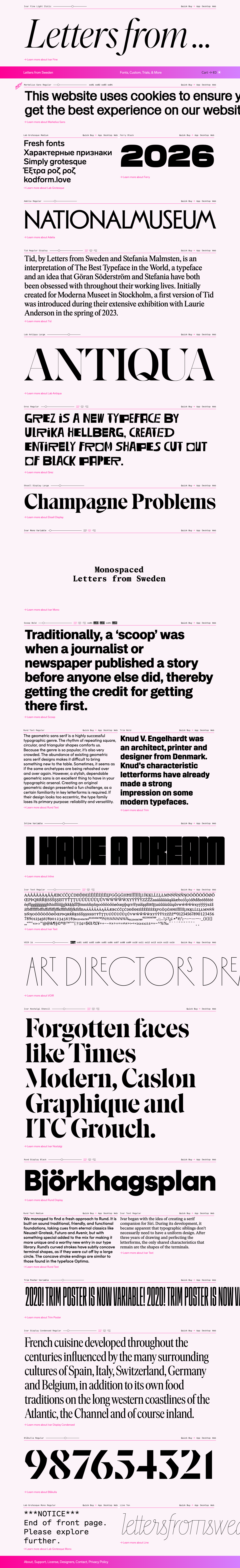 Lettersfromsweden Se - full page scroll