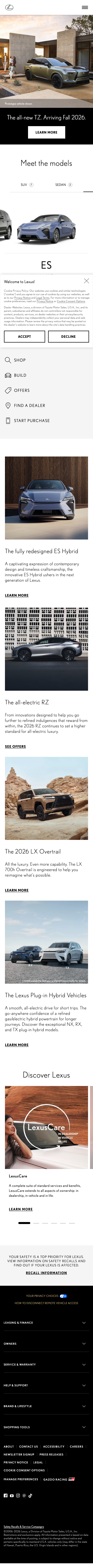 Lexus - mobile full page
