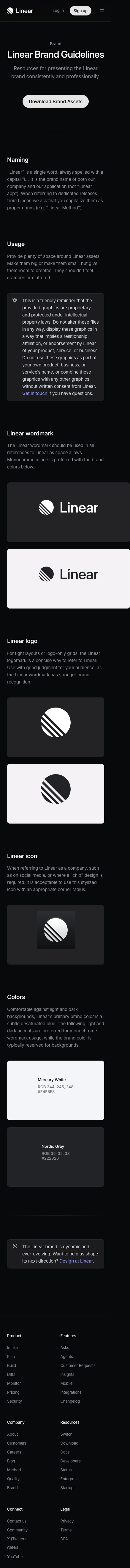 Linear - mobile full page