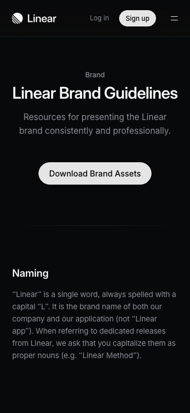 Linear - mobile