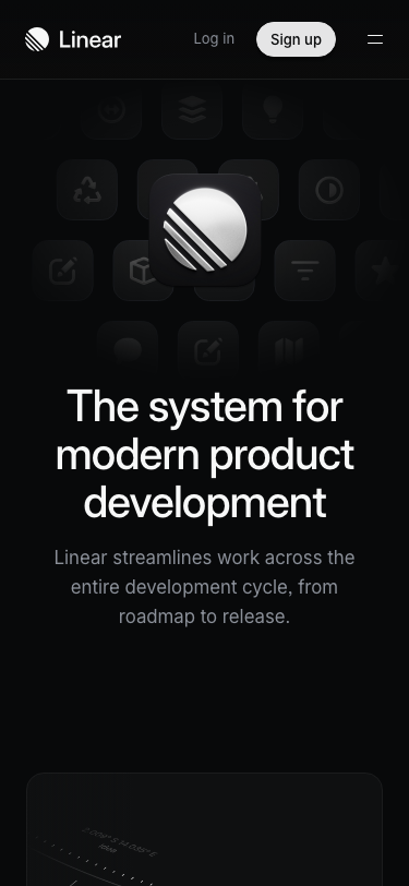 Linear — Features - mobile