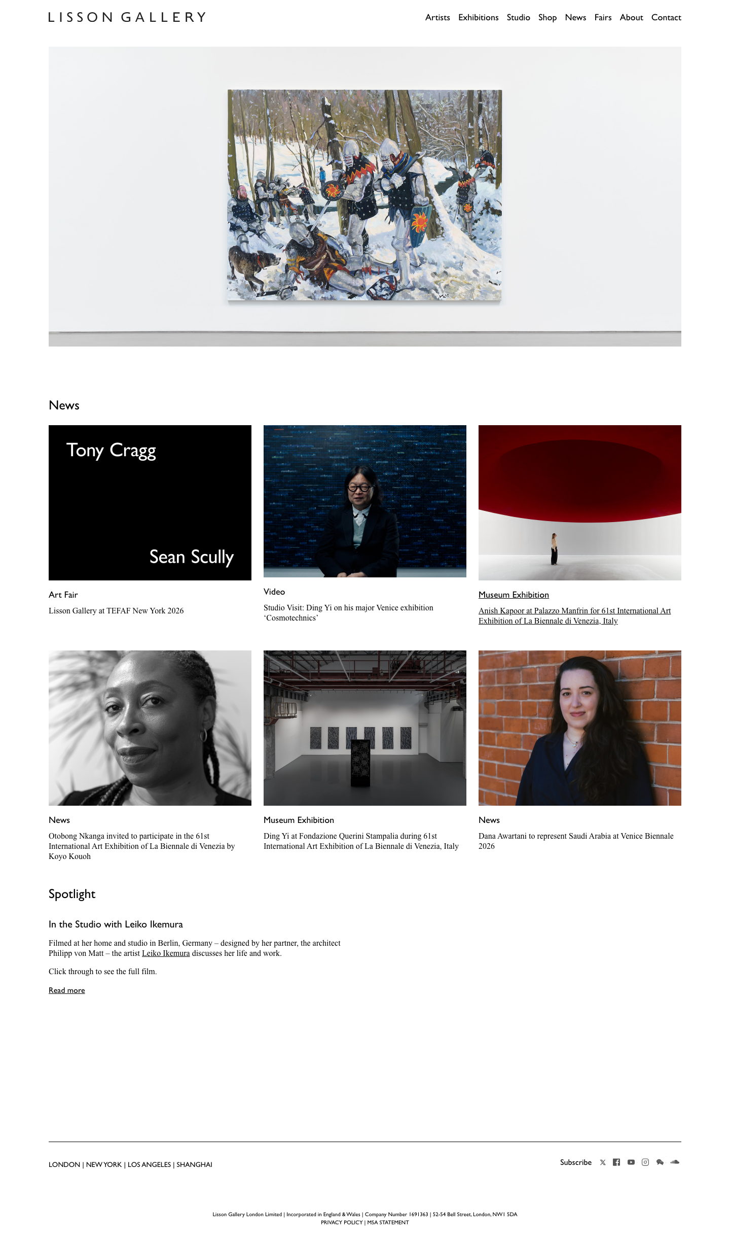 Lissongallery - full page scroll