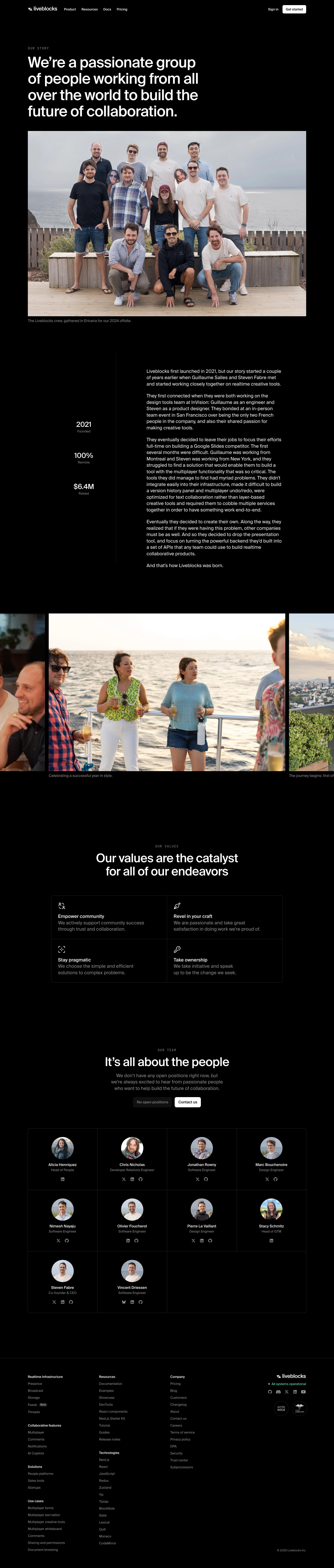 Liveblocks — About - full page scroll