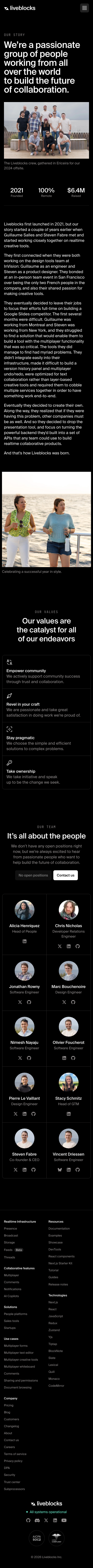 Liveblocks — About - mobile full page