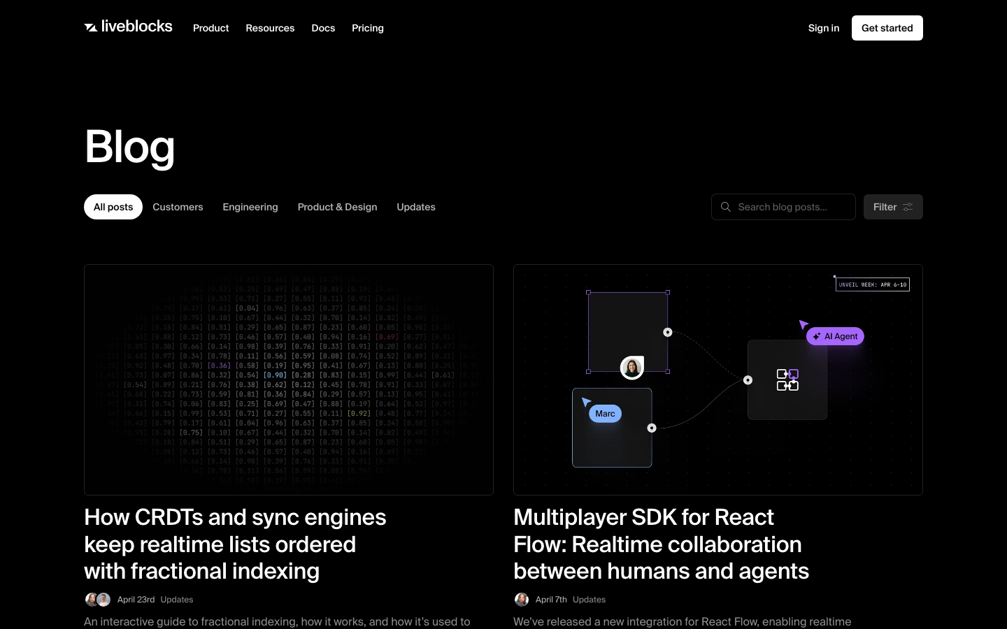 The page prioritizes a clean, dark aesthetic with a strong typographic hierarchy. The hero section uses a bold, impactful headline, while the left sidebar provides persistent navigation. The overall density is moderate, allowing for clear visual separation of elements. · dark saas, developer tools, ai platform, realtime apps, infrastructure, technical design, minimalist saas, code platform, live collaboration