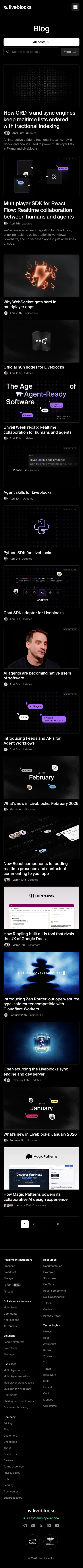 Liveblocks — Blog - mobile full page