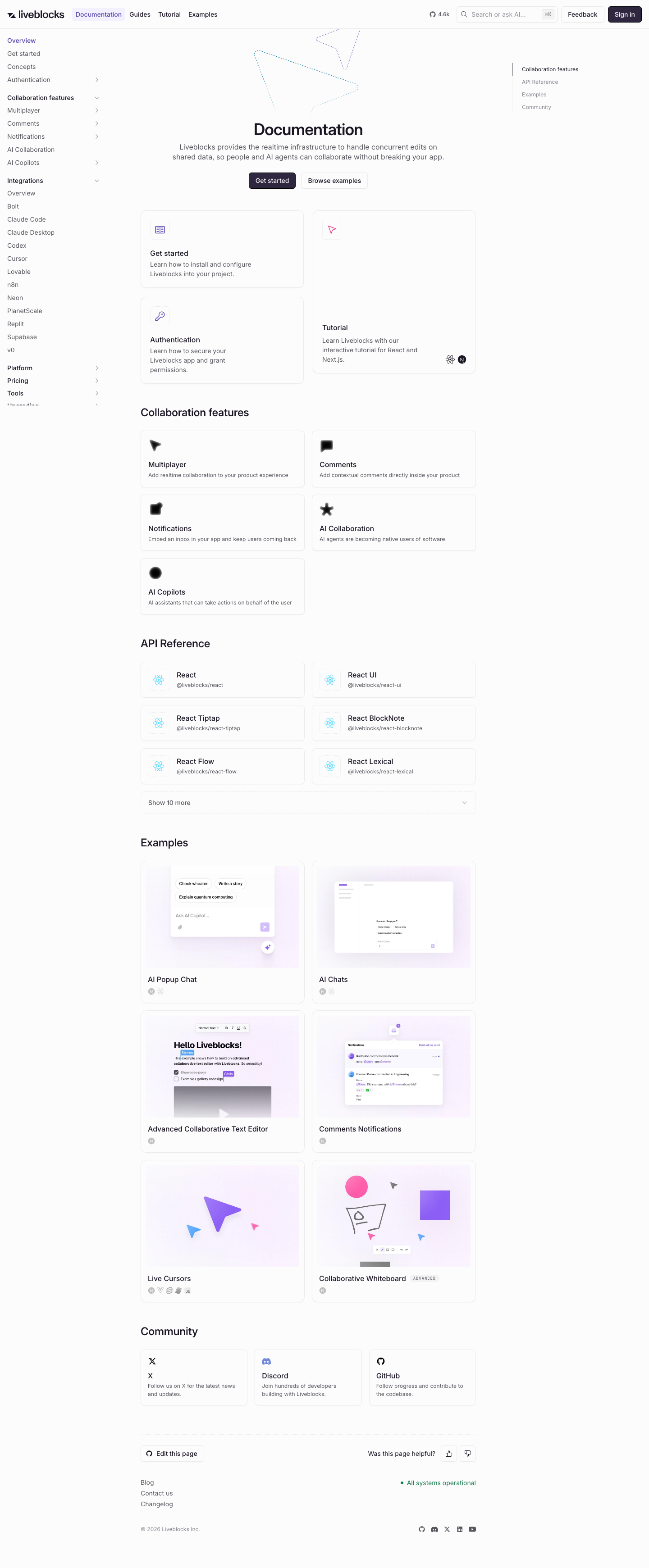 Liveblocks — Docs - full page scroll