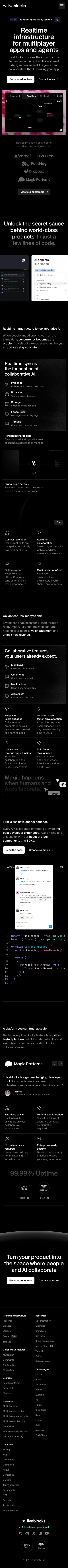 Liveblocks - mobile full page