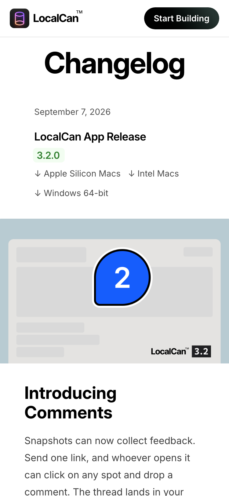 LocalCan · Changelog - mobile
