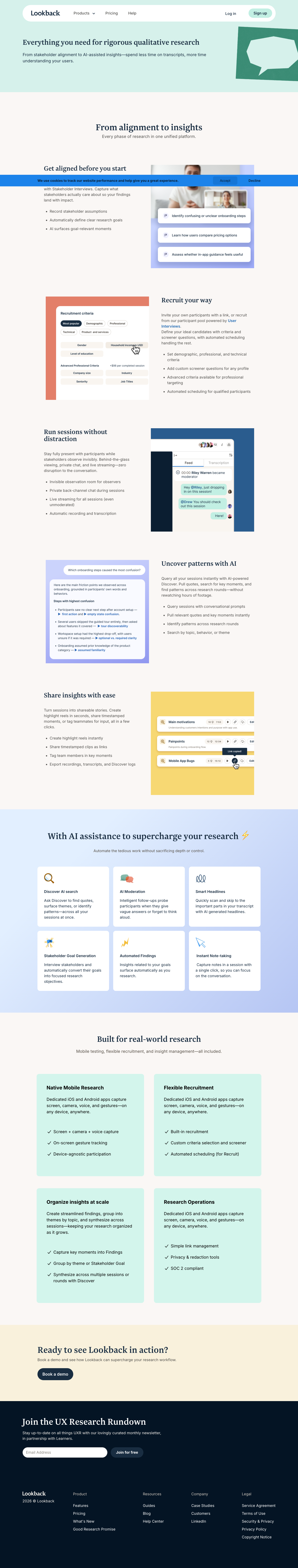 Lookback - full page scroll