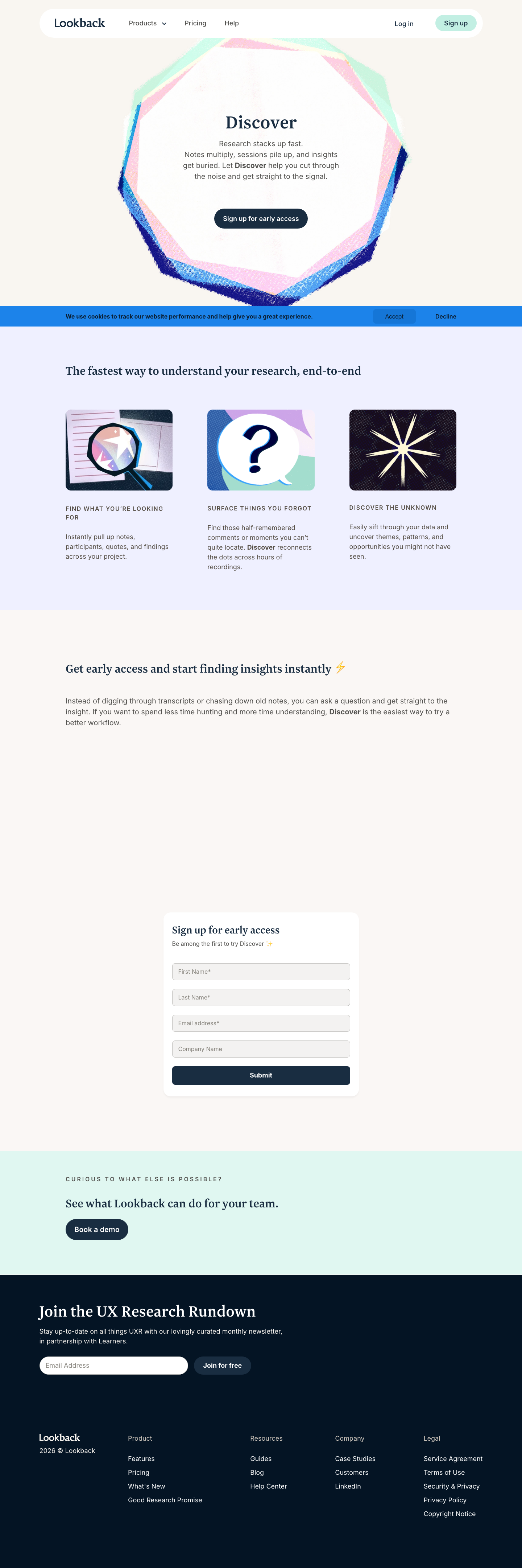 Lookback - full page scroll