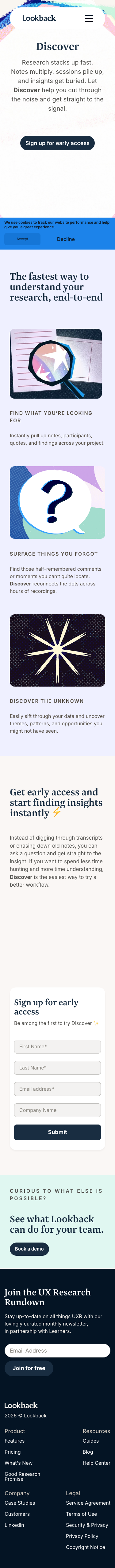 Lookback - mobile full page