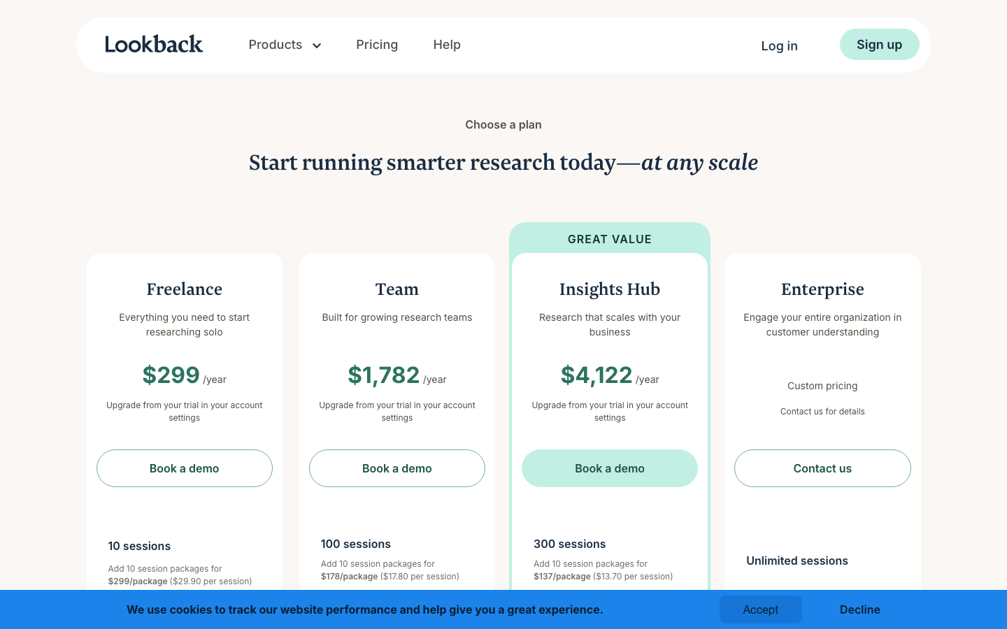 The composition uses a soft, hand-drawn illustration layered over a clean layout. The color palette is muted pastels and earthy tones, creating a sense of approachable expertise. Typography is friendly and legible, prioritizing clarity over starkness. · saas landing page, product demo, remote user testing, design system, user research, insights platform, minimalist design, pastel colors