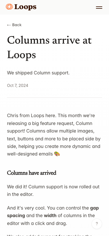 Loops So - mobile