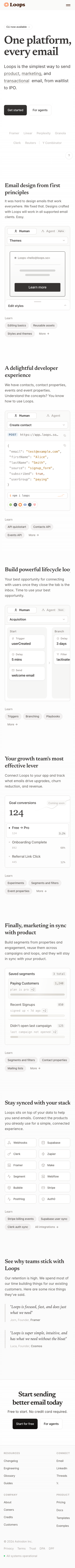 Loops So - mobile full page