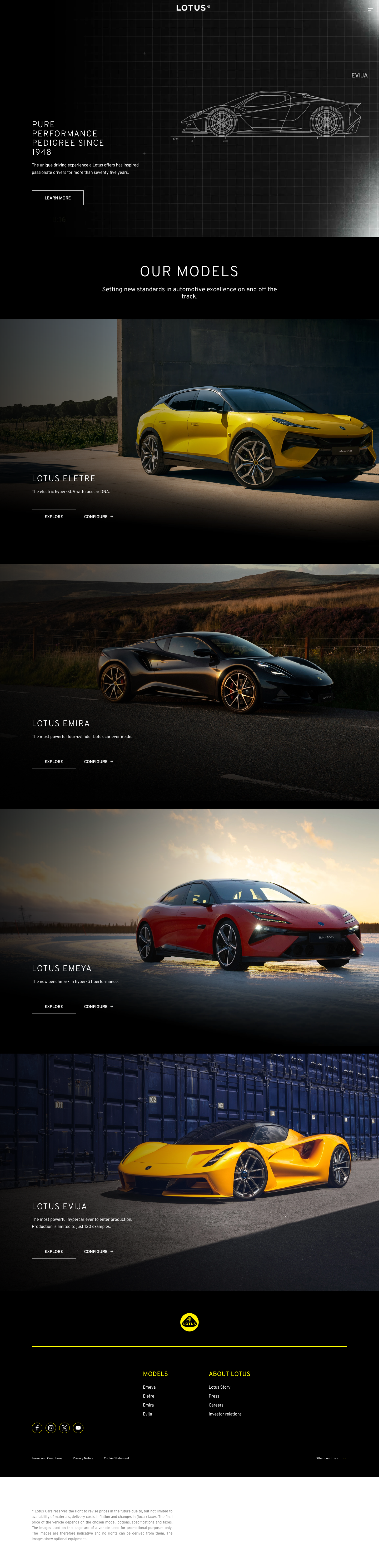 Lotuscars - full page scroll