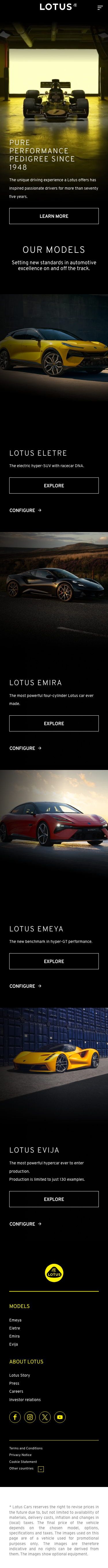 Lotuscars - mobile full page