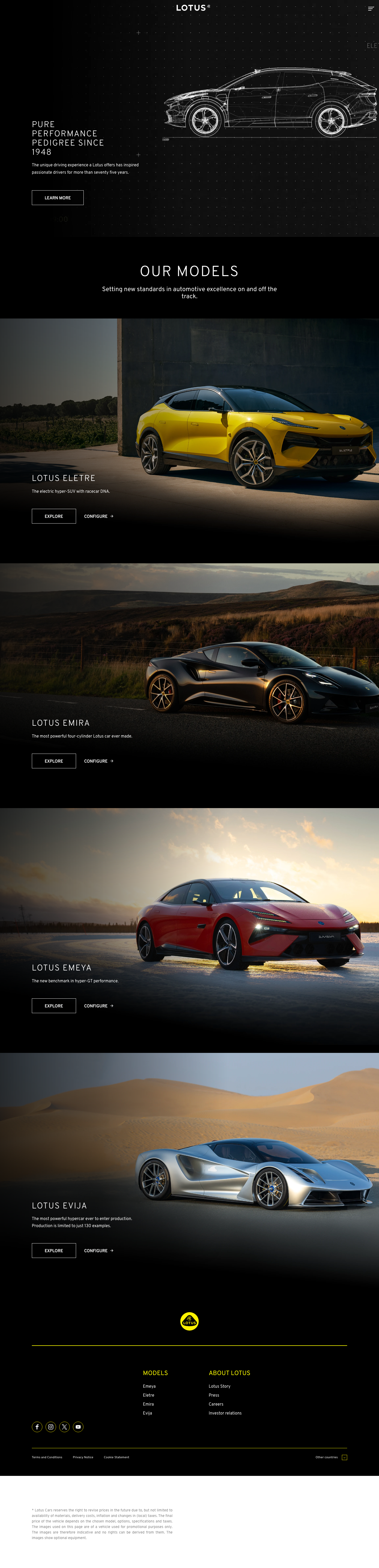 Lotuscars - full page scroll