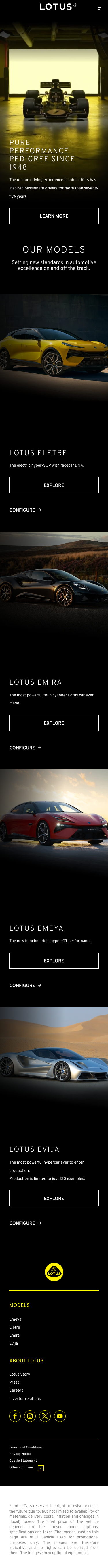 Lotuscars - mobile full page