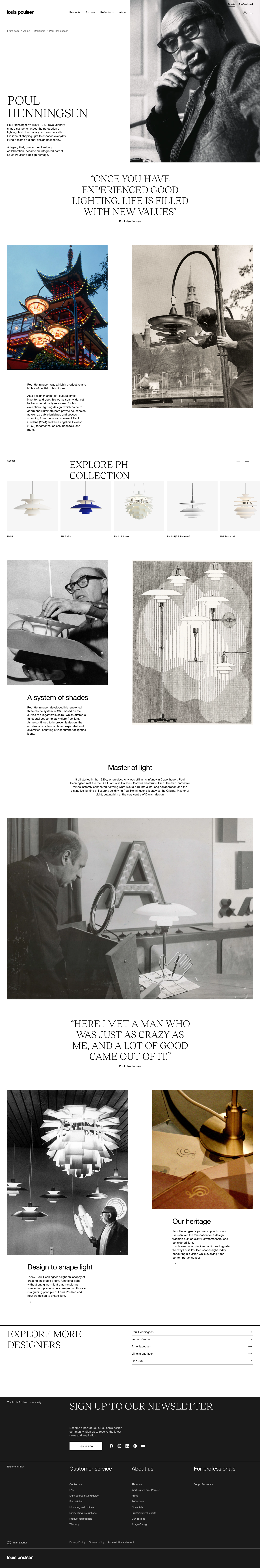 Louispoulsen - full page scroll