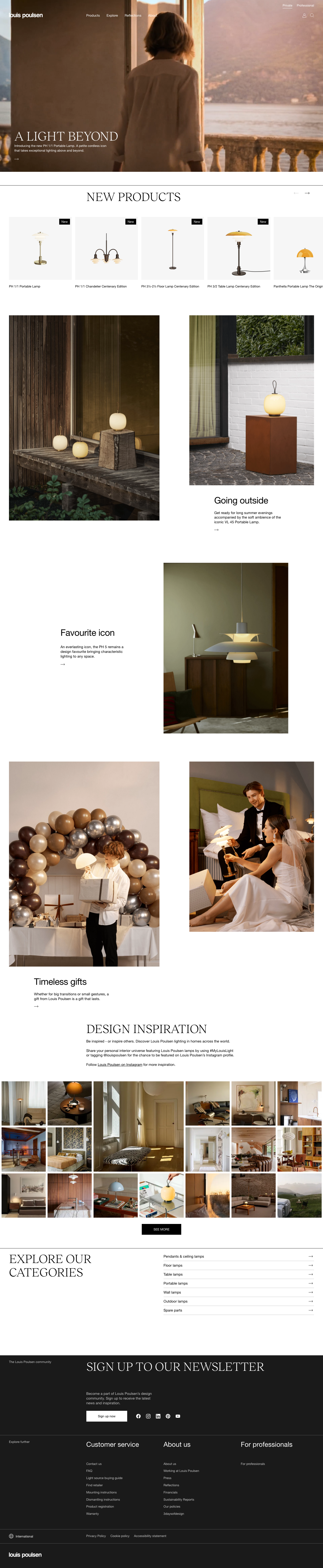 Louispoulsen - full page scroll