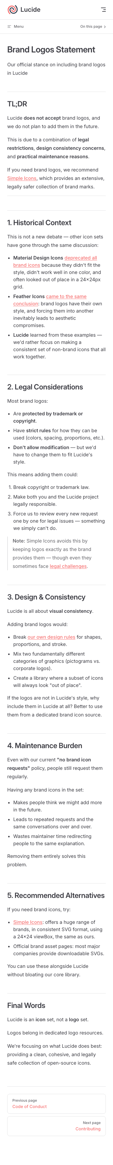 Lucide - mobile full page