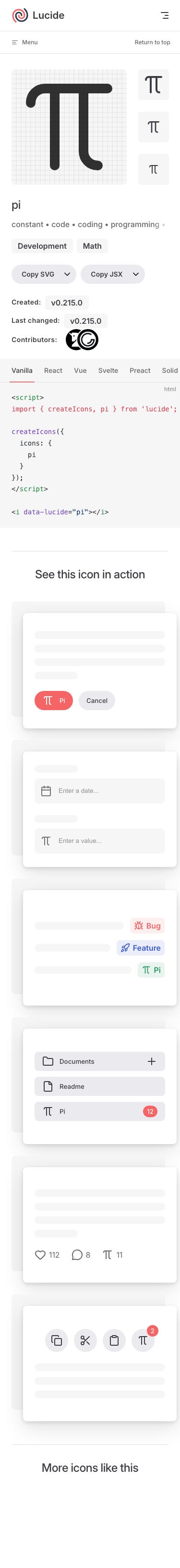Lucide - mobile full page