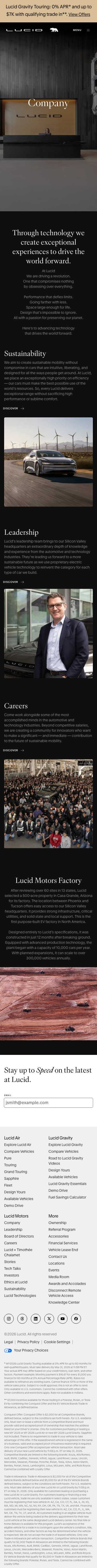 Lucidmotors — About - mobile full page