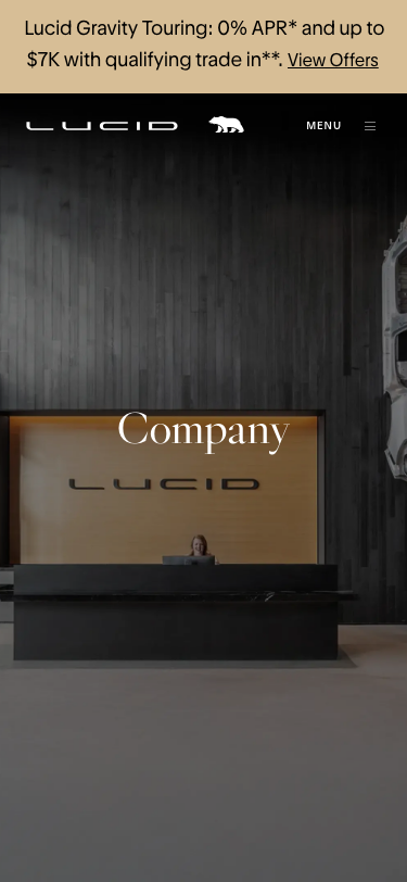 Lucidmotors — About - mobile