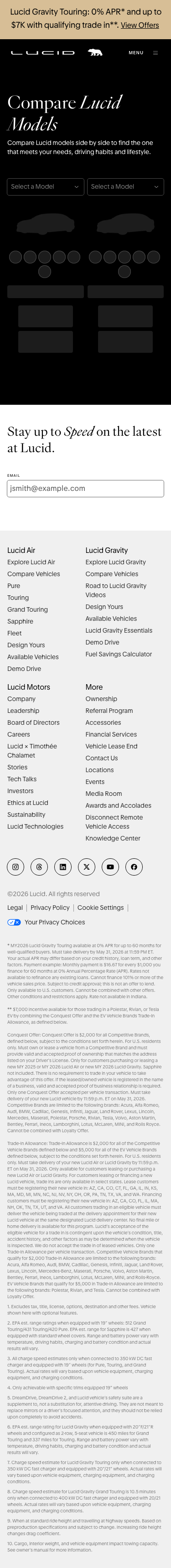 Lucidmotors - mobile full page