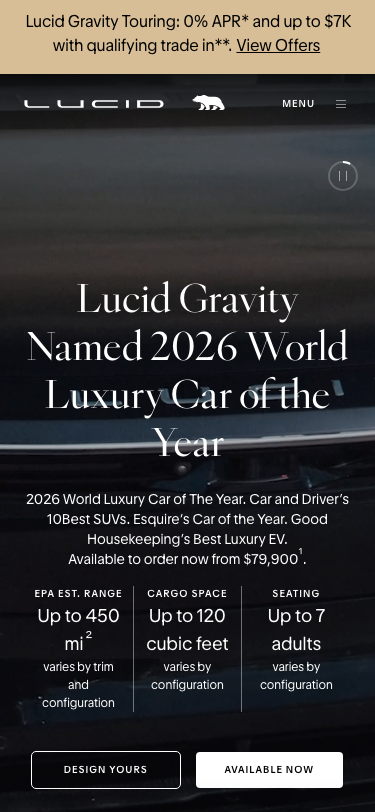 Lucidmotors - mobile