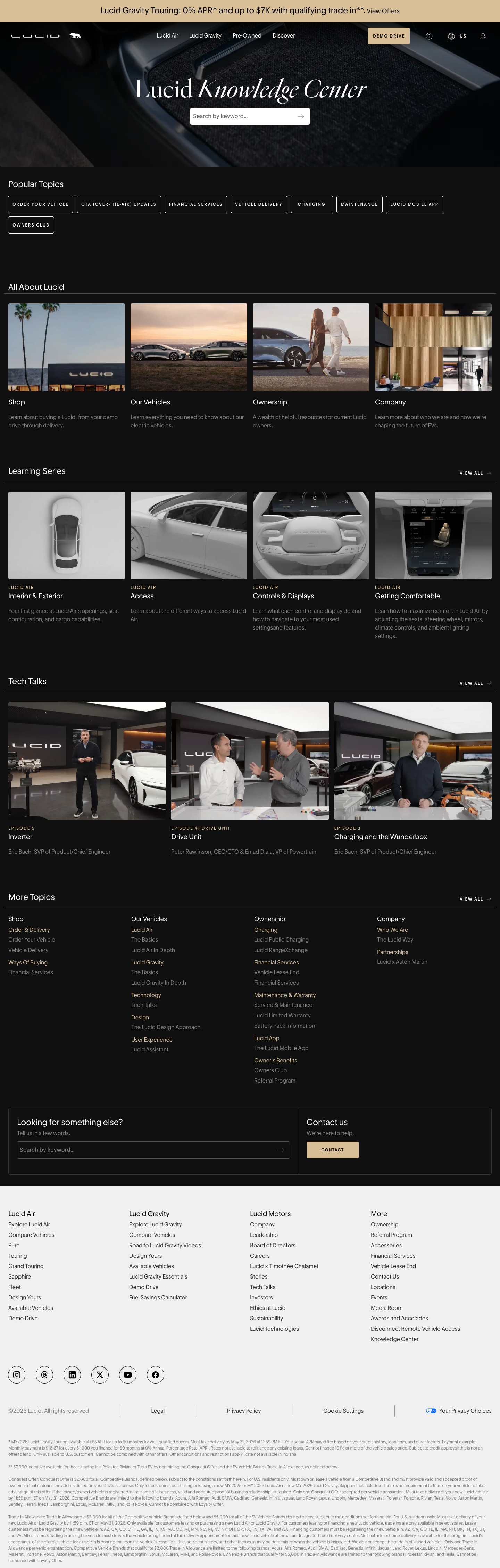 Lucidmotors - full page scroll