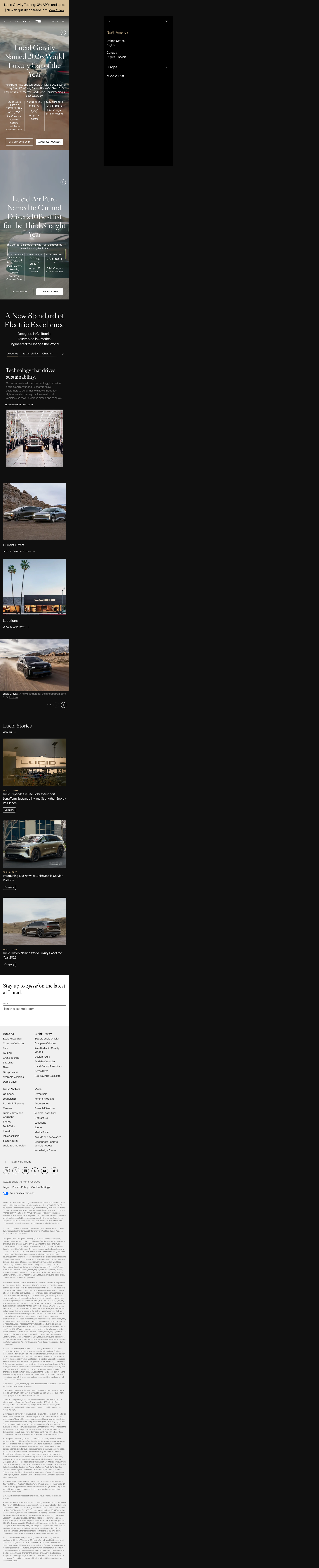 Lucidmotors - mobile full page