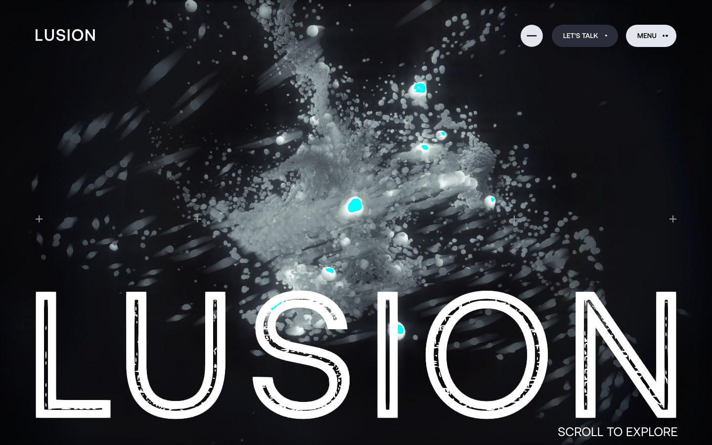 Lusion — About - full page scroll