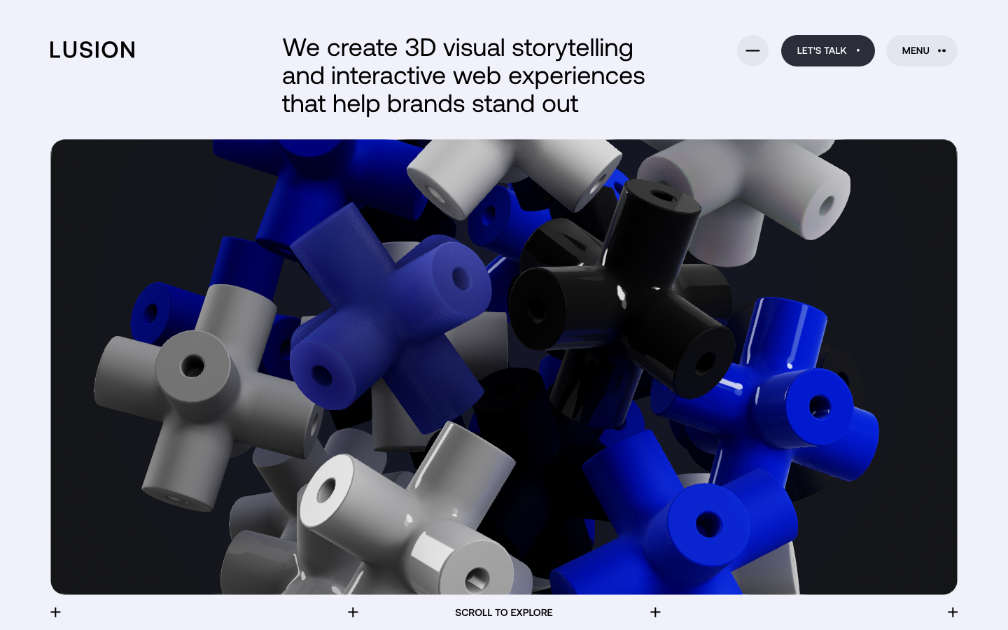Lusion — Sign up - full page scroll