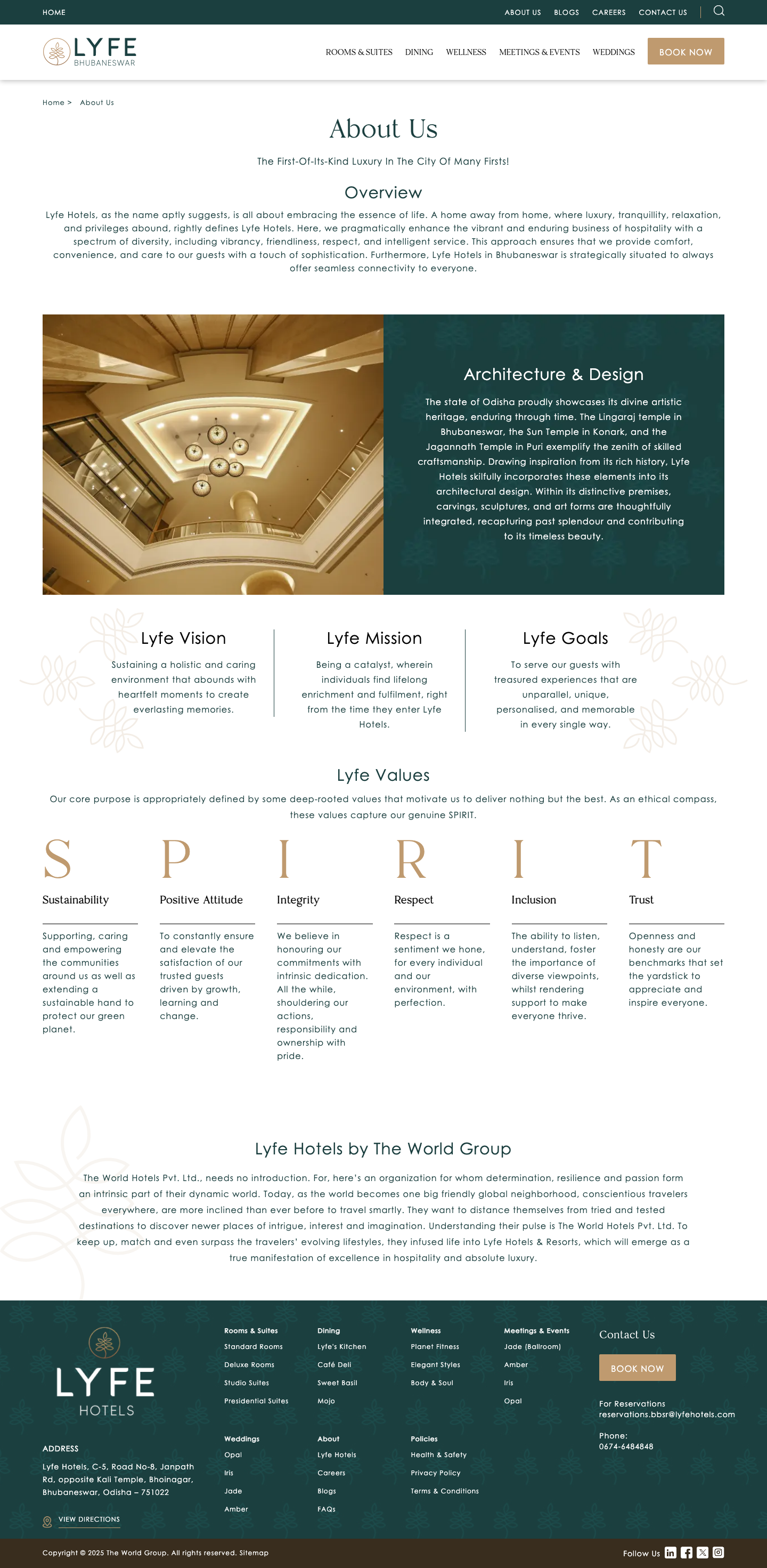Lyfehotels - full page scroll