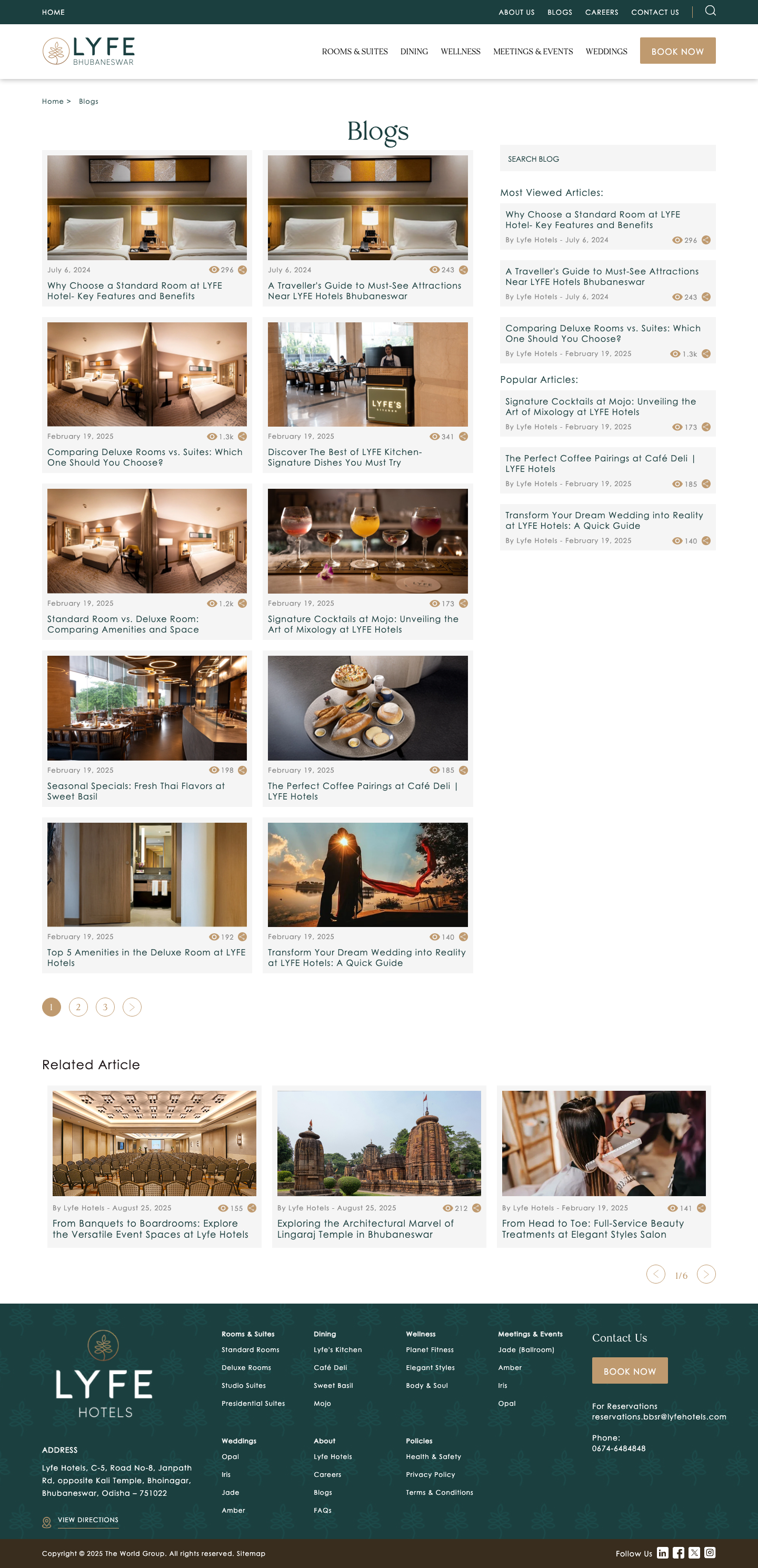 Lyfehotels - full page scroll