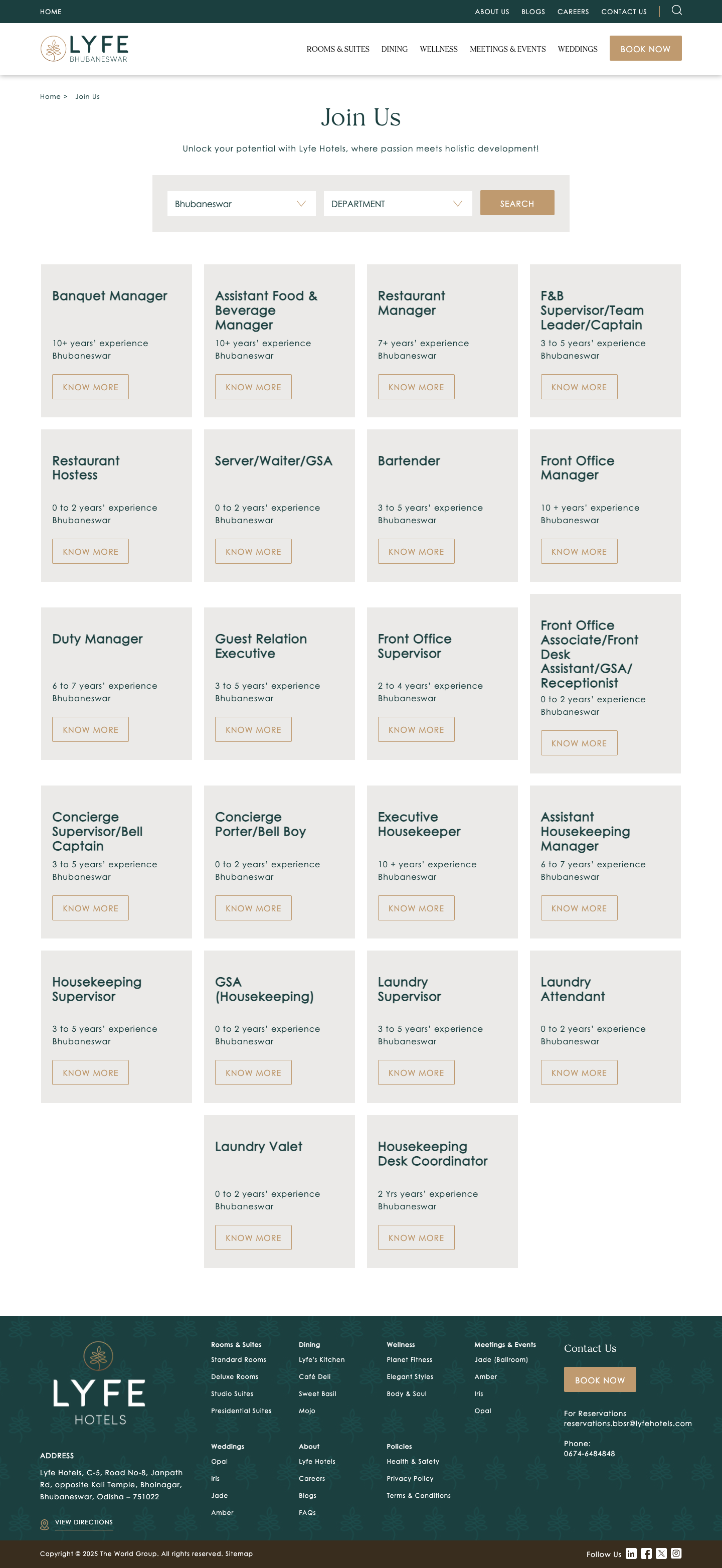 Lyfehotels - full page scroll