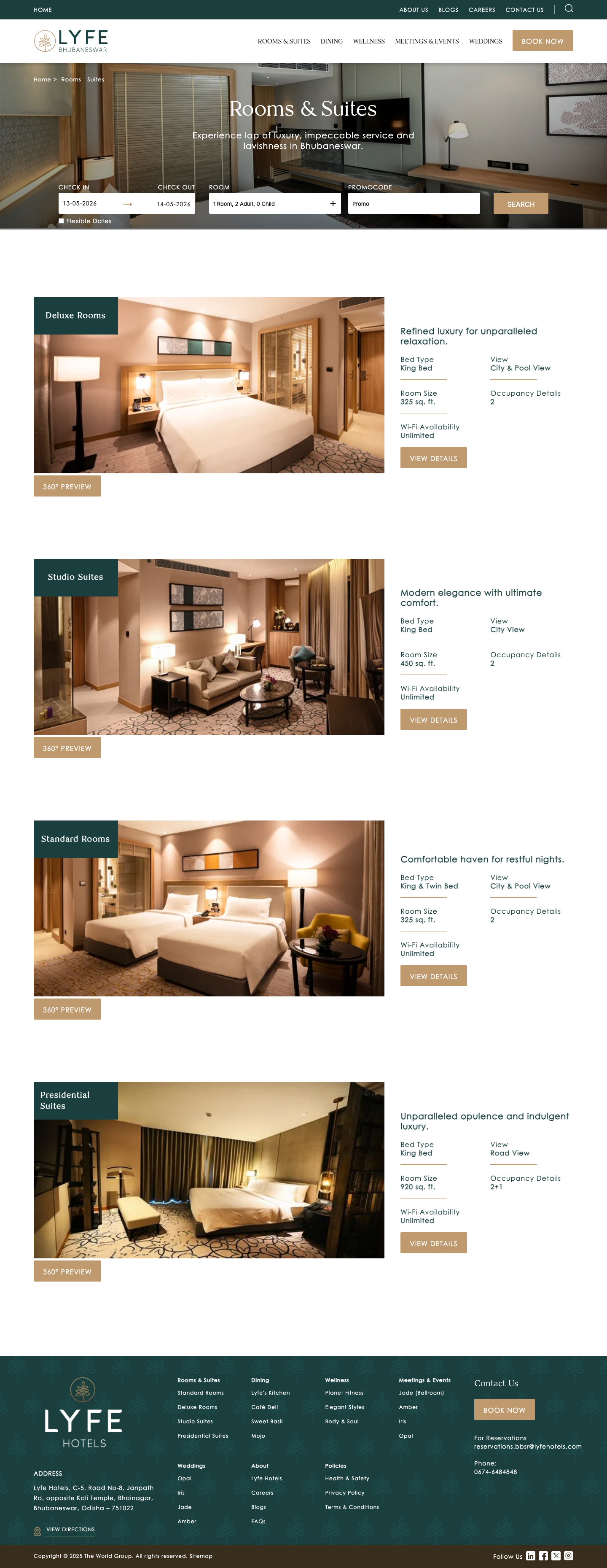 Lyfehotels - full page scroll