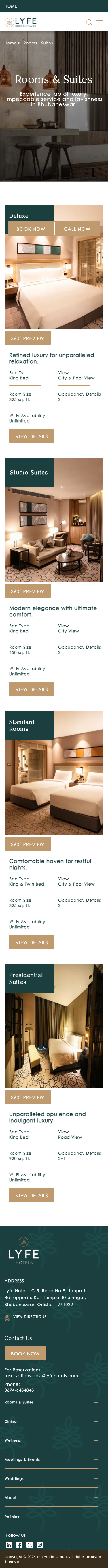 Lyfehotels - mobile full page