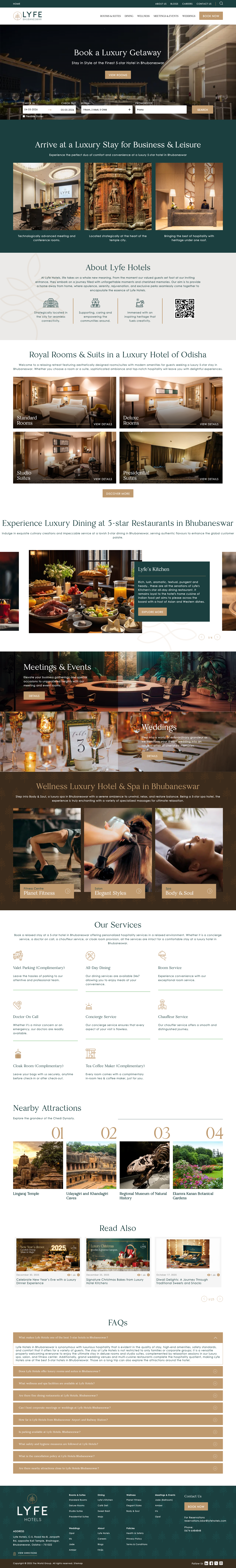 Lyfehotels - full page scroll