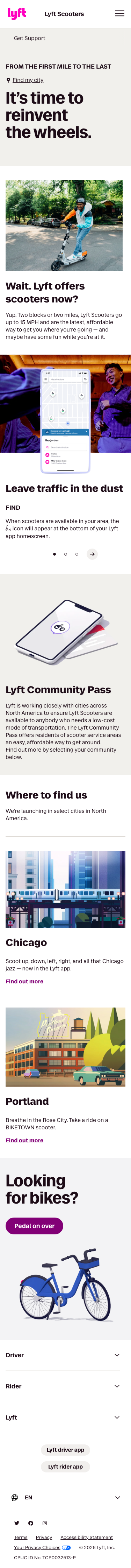 Lyft - mobile full page
