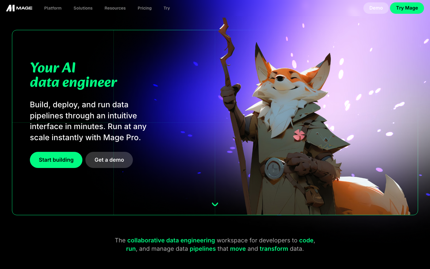 AI-native data platform for the Enterprise – Mage AI